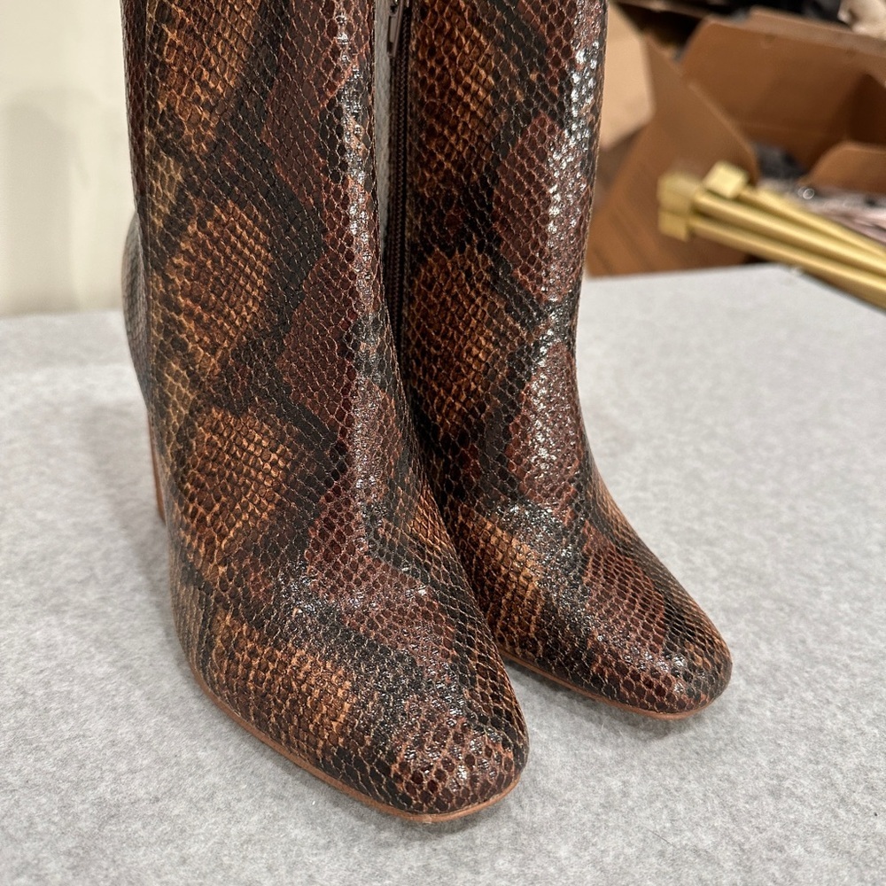 Zigi Soho Faux Snake Skin ankle boots - Picture 6 of 8